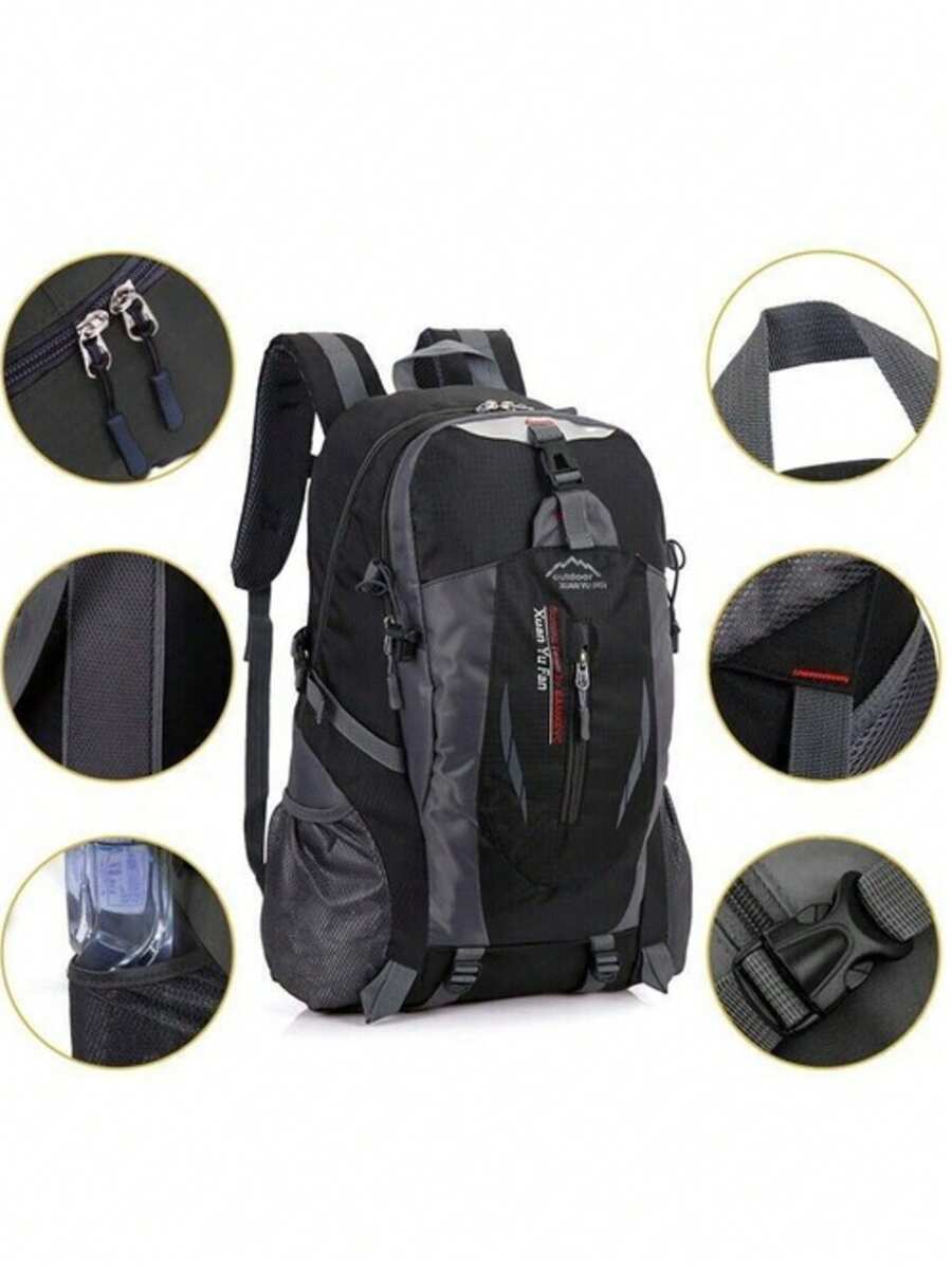 Large Waterproof Backpack 40L Bag Camping Walking Hiking Outdoor Travel Rucksack - Black - View 1