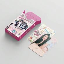 55 件 KPOP I/L/L/I/T 照片卡和贴纸套装、高清印刷 LOMO 卡、“SUPER REAL ME”和“Magnetic”专辑合集、Yunah Minju Moka Wonhee Iroha 粉丝支持商品、INS 风格偶像收藏品、流行音乐周边、粉丝生日和节日礼物 - 玩具小卡 - 查看 4