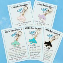 1pc/4pcs/5pcs/10pcs Ocean Themed Hugging Cards, Ocean Keychains, Ocean Thank You Cards, Shark, Manta Ray, Seahorse, Whale, Starfish, Shell Pendant Decorations For Wallet, Backpack, Car Keys, Best Gifts For Ocean Lovers On Teacher's Day, Graduation, Birthday, Wedding, Bachelorette Party, Easter, Mother's Day, Father's Day Bag Accessories Lanyards With Id Holder Car Accessories Bag Charms - Multicolor - View 11