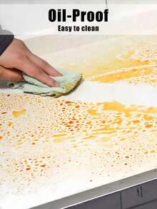 1 rollo de película protectora transparente para la cocina (con herramientas), resistente al agua y al aceite, resistente al fuego y antihongo, pegatinas adhesivas extraíbles para escritorio, pared, mesa de café, mesa de comedor, muebles, salpicadero de cocina, azulejos, decoración de dormitorio, armarios, renovación de mármol - fácil de limpiar, sin residuos