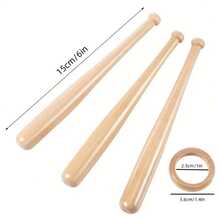 Mini Baseball Schläger Präsentationsständer, hölzerner Baseball Schläger Präsentationsständer mit bemalter Dekoration - hält 1 Baseball Schläger und 1 Ball, geeignet für Heim/Büro/Man Cave Dekoration, Baseball-thematische Partydekoration, Raumdekoration, Partyszene Dekoration, Puppenhaus, Schreibtischzubehör ohne Montage erforderlich, elegante Holzakzente, exquisite Verarbeitung, ideal für Sammler und Jugendliche