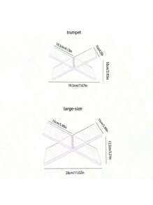 亚克力X型书本阅读架书立底座书架桌面书籍相册杂志展示架X型书立阅读托盘架 - 彩色 - 查看 9