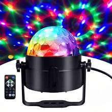 1pc 7-Color LED Magic Ball Light With Remote Control - USB Powered, Ideal For Home Bedroom, Birthday Party, Christmas, New Year, Valentine's Day Decoration And Gift - Multicolor - View 11