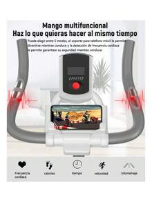 Bicicleta Fija Ejercicio Cardio Fitness Para Spinning - Negro - Ver 7