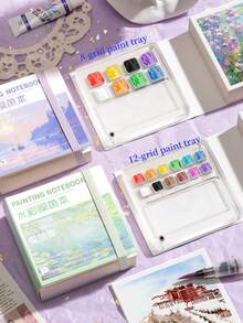 Painting Set, Kabear Sketchbook, Wonderful Painting, Tear-Off Painting Book, Watercolor Paint Book, Diary Book, Marker Pen Dedicated Painting Book, Suitable For Holidays, Travel, Outdoor Activities, Sketching