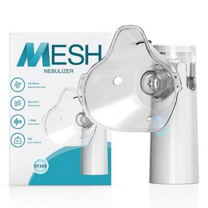 Nebulizador De Malha Portátil Máscaras Inaladoras Adultos Crianças Cuidados Nasais TV-530