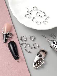 钨钢穿孔钻头，精密冲孔工具，适用于珠宝开口戒指、美甲装饰和穿孔 - 彩色 - 查看 5