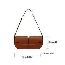 1pc包包手提包偏好包型高级感皮革手提包小众设计包新款简约奢华斜挎包时尚单肩包 - 彩色 - 查看 10