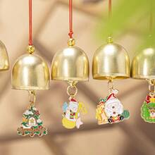 20 piezas Campanas de viento de Navidad, adornos de campanas de viento, decoraciones navideñas, coronas, regalos, timbres decorativos, pequeños regalos creativos, recuerdos de fiesta, decoración del hogar, decoración de habitación de invierno