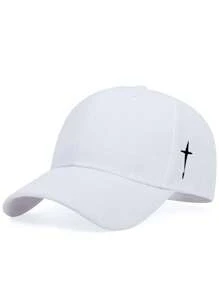 1pc Unisex Embroidered Logo Versatile Baseball Cap, Fashionable Minimalist Sun Protection Hat, Suitable For All Seasons
