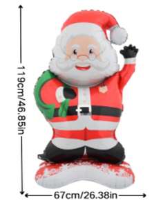 4pcs Halloween/Christmas Themed Balloons - Yellow Giraffe, Green Christmas Tree, Red Santa Claus, White Snowman, Made Of PET Material To Create Festive Atmosphere, Suitable For Indoor Or Outdoor Decoration In Winter