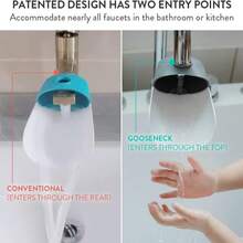 Prince Lionheart Faucet Extender, Pink_Grey, 2 Count - Blanco - Ver 3