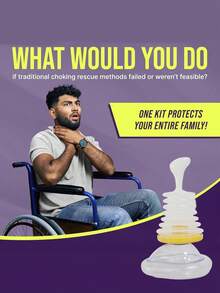 1 dispositivo + 1 máscara grande + 1 máscara pequeña + bolsa de almacenamiento, dispositivo antiahogo, dispositivo de rescate por ahogo para adultos, dispositivo portátil de succión de vías respiratorias, dispositivo de Heimlich para kit de primeros auxilios en el hogar y viajes