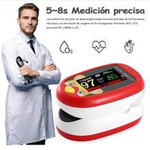Rechargeable Pulse Oximeter Blue - Red - View 6