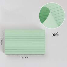 3x5 Inch Index Card Notebook, Thickened 50PCS Horizontal Grid Note Cards, Horizontal Line Memo Card Notebook Word Draft Notebook, Flashcards For Student Learning, Note Taking, To-Do Lists,School Supplies,Back To School