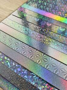 16/12 Cartulina con patrones florales surtidos (estilos aleatorios), tamaño A4 - 8.27*11.6 pulgadas, papel especial holográfico iridiscente, alto brillo, colores vibrantes, capas distintivas, adecuado para scrapbooking, tarjetas de felicitación, Navidad, álbumes hechos a mano, tarjetas de manualidades, invitaciones, fiestas de cumpleaños, decoraciones navideñas, esencial para proyectos DIY