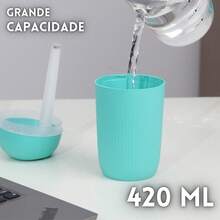 Air Humidifier And Diffuser Large Room Aromatizer 420ml Portable Air Purifier - White - View 8