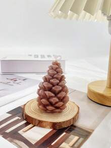 1pc Pine Cone Shaped Scented Candle, Fragrant Candle, Gift, Holiday Candle, Scented Even Unlit, Decor For Study Or Living Room, Holiday Gift, Creative Decor, Photography Prop Home Decor Christmas Decorations Room Decor Christmas, Christmas Gifts - Multicolor - View 11