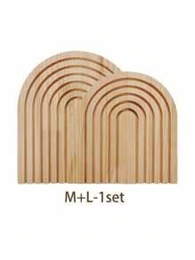 1/2/3pcs Wooden Rainbow Arch Decor, Bohemian Style Home Decor, Cutting Board Wooden Cutting Board Arched Wood Delicatessen Board For Kitchen Shelf Decoration - Multicolor - View 15