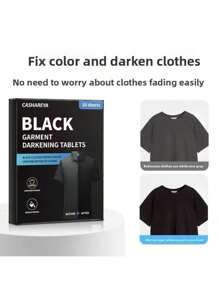 New Clothing Blackening Sheets, Laundry Sheets For Clothes Color Fixation, Freshness Restoration, Fading Repair, Brightening, Blackening Sheets, Household Essential, Reviving Old Black Clothes