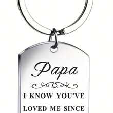 Llavero de regalo del Día del Padre, llavero de acero inoxidable, regalo de cumpleaños, Navidad para papá