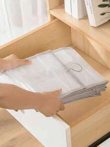 Bolsa de almacenamiento colgante de rejilla múltiple, organizador de armario plegable, estantería divisora para el hogar para pantalones, cajón, organizador de armario, bolsa acolchada para debajo de la cama, caja organizadora, bolsa contenedora de ropa para el hogar, dormitorio, organizador colgante para armario, organización y almacenamiento, contenedores de almacenamiento, organizador colgante para armario, dormitorio, artículos esenciales, para almacenamiento de ropa interior, sujetador, calcetín, pantalón, vaquero, camiseta, vestido