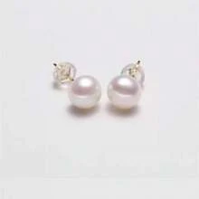 2pcs 925 Sterling Silver Natural Freshwater Pearl Baroque Style Elegant Earrings, Suitable For Women To Wear At Banquets, Jewelry Gift