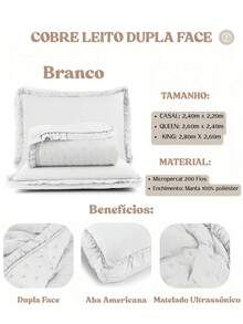 Bedspread Double / Queen / King 200 Thread Count Super Soft Double Sided 3 Pieces Ruffle Alice Bedspread - 白色 - 查看 2