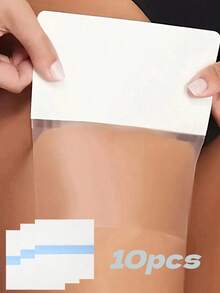 10pcs Transparent Anti-Chafing Friction Stickers, Invisible Thigh Chafing Protectors, High Elastic Leg Wrap Bandages, Knee And Calf Anti-Friction