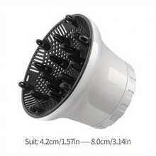 1 件可调节卷发扩散器 | 通用扩散器附件，适用于 1.45-3.14 英寸吹风机 | 细发、浓密发质、自然波浪发质、卷发、沙龙工具、母亲节礼物、生日礼物 - 彩色 - 查看 10