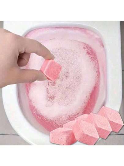 20pcs/15pcs/10pcs/5pcs/2pcs Bubble Toilet Cleaning Tablets That Automatically Deodorize, Remove Stains And Phosphogypsum, Deeply Clean The Bathroom, Universal Type.