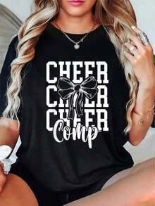 Cheerleading Competition Day T-Shirt - 黑色 - 查看 1