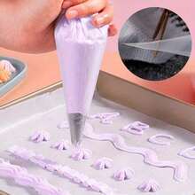 100/200pcs One-Time Triangle Frosting Bag-For Cake Decoration, Biscuits, Cupcakes And DIY Dessert Essentials, Kitchen And Restaurant Necessities