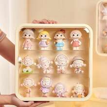 1pc-Blind Box Storage Display Stand Handmade Doll Doll Display Box Frame Transparent Wall Mounted Cabinet Christmas Thanksgiving Valentine's Day Gift Office Storage,Excluding The Doll Inside The Box