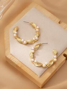 1pair European And American Style Circular Link Chain Earrings - Hoop Chain Earrings - View 17