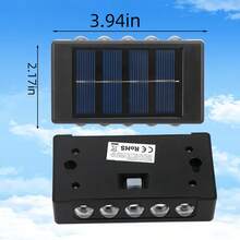 1/2 đèn tường năng lượng mặt trời 10 đèn LED, ánh sáng ấm/trắng, pin Ni-MH an toàn, đèn ngủ có cảm biến ánh sáng, đèn trang trí sân vườn ngoài trời, đèn đường sân vườn, đèn hành lang ngoài trời và đèn bàn trong nhà, đồ trang trí Giáng sinh, đồ trang trí Halloween, quà tặng trở lại trường - Đèn tường 10LED - Xem 7
