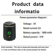 Portable USB Rechargeable Electric Incense Burner, Mini Arabic Style Aromatherapy Diffuser (Incense Not Included)