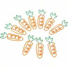 Pssopp Carrot Paper Clips, 100Pcs Metal, Multicolored, 1.5 Inches, Novelty