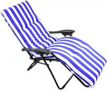 REINO MANSIDI Sun Lounger Cushion PACK OF 1 Assorted Designs 180x55x6cm - Xanh và trắng - Xem 7