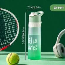 1 Taza portátil rociadora de agua creativa, adecuada para deportes al aire libre, correr, saltar la cuerda, yoga, camping, ejercicio y senderismo, regalo de cumpleaños, regalo del Día de San Valentín, vuelta al cole, campamento de verano, un imprescindible para festivales