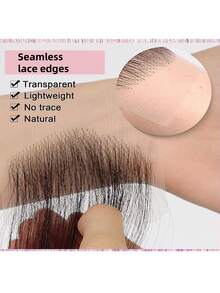 2Pcs Lace Baby Hair Edge Stripes Invisible Lace Hairline Remy Human Hair Reusable Lace Edge Baby Hair Extensions More Natural For Women