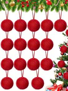 5/10 Green Faux Fur Christmas Decorations - Christmas Decorations Are Suitable For DIY Christmas Tree Hangers, Family Gatherings And Indoor Christmas Tree Wreaths. Fireplace Decoration. Christmas Decorations. Wreath Decoration - Featherless Christmas And Winter Holiday Decorations - Multicolor - View 15