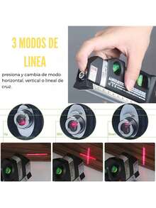 Nivel láser multifunción con 3 modos - Negro - Ver 8