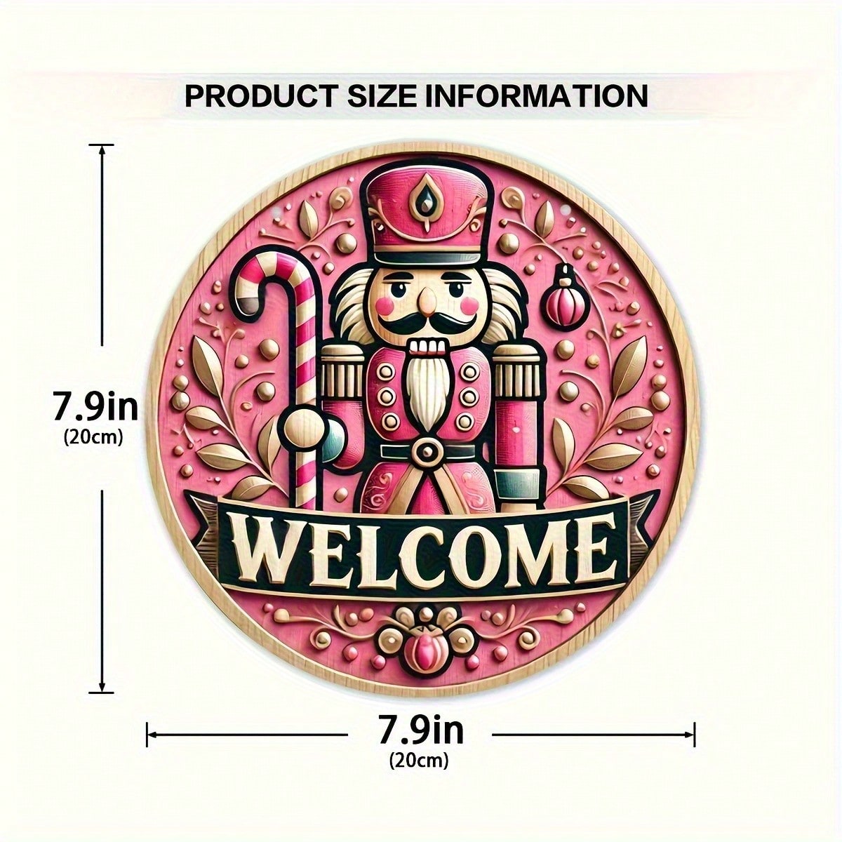 Weihnachts-Willkommensschild-Wanddekoration, vielseitig verwendbares Hänge-Ornament für Wohnzimmer, Schlafzimmer, Veranda Weihnachtsdekoration_voghion.com