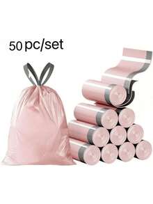 Túi đựng rác đa năng, túi đựng rác nhà bếp chịu nhiệt để cất giữ và mang đi, gói 50 chiếc (phóng to và dày) - Nhiều màu - Xem 2