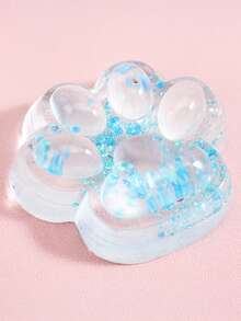 1PC Transparent Glitter Soft Cat Paw Squeeze Toy,Stress Relief And Fun, Great Party Favors And Birthday Gifts For All Ages, Pink For Girls,Blue For Boys,Portable Fidget Squeeze Toy For Your Desk And On The Go, Ideal Holiday Gift, Small Gift Ornament, Cute And Fun, Christmas Gift, Party Favor, Gift Bag Filler, Classroom Prize - Multicolor - View 14