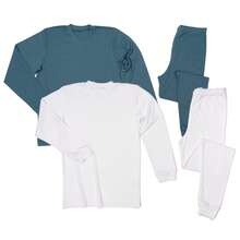 BELIME Set de 2 Pijamas Junior, Manga Larga, Cuello Redondo, 2 Piezas por Conjunto, Suave y Cálido | 50% Algodón, 50% Poliéster | Comodidad para Dormir