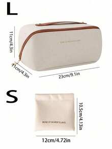 1pc PU Pillow Shaped Makeup Bag, Cosmetic Storage Bag, Travel Organizer Bag, Waterproof PU Skincare Pouch, Large Capacity Portable Makeup Bag, Women's Makeup Brush Holder, Travel Toiletry Bag, Zipper Closure Cosmetic Bag, Christmas, Halloween, Thanksgiving, Mother's Day Gift