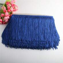 2/10Yards/Pack 15cm Fringe Trim Lace Polyerter Fibre Tassel 4inch Wide Long For Clothes Accessories Latin Wedding Dress DIY Lamp Shade Decoration - Multicolor - View 37