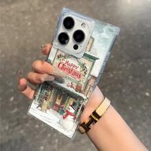 Un teléfono con temática de estilo vintage hecho de bloques, compatible con los modelos 16 Pro, 16, 15 Pro, 14, 14 Plus, 13, 13 Pro, 12 Pro y 12 Pro. Este diseño creativo ofrece una cobertura totalmente transparente y resistencia a los golpes, mostrando un alto atractivo estético. - transparente - Ver 2